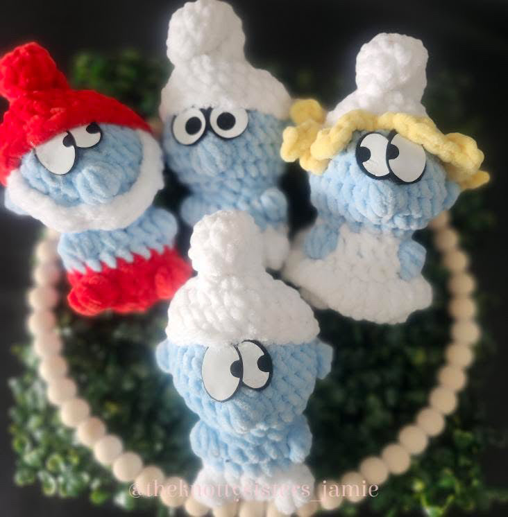 Itty Bitty Blue Guy Pattern