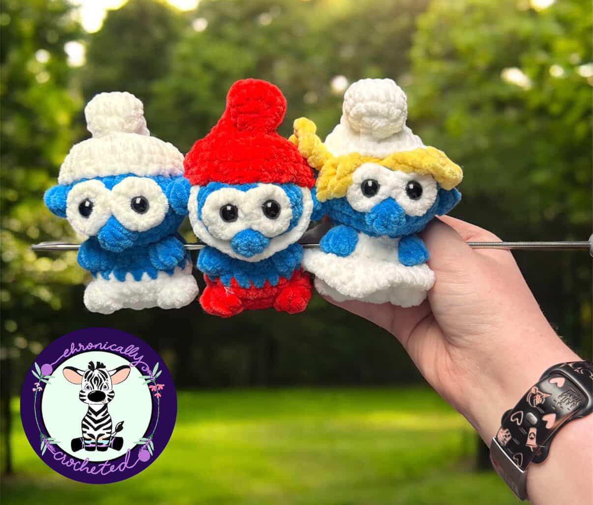 Itty Bitty Blue Guy Pattern
