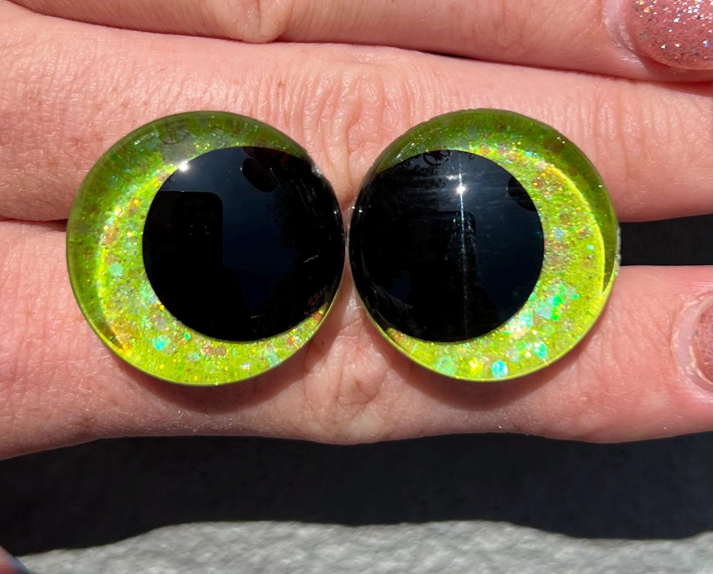 25mm hand painted safety eyes