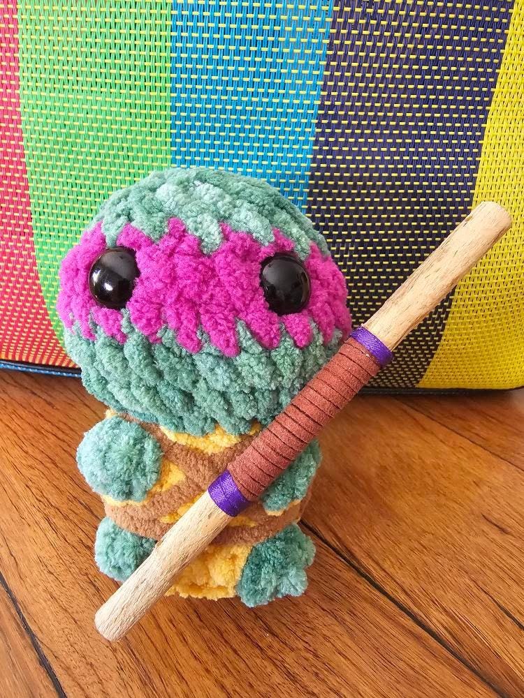 Itty Bitty Turtles with Master Crochet Pattern. Ninja