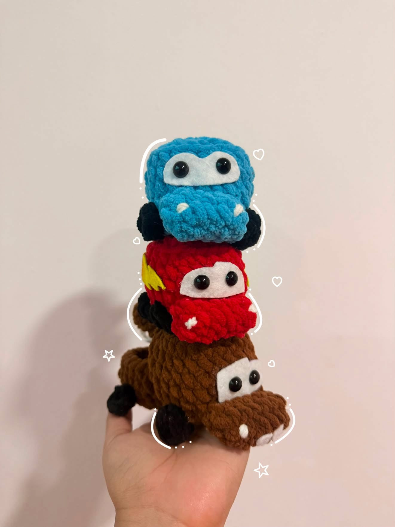 Itty Bitty Cars crochet pattern