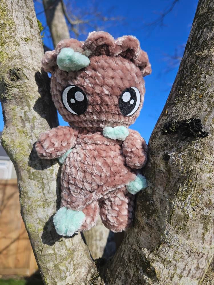 Baby Space Tree Man crochet pattern. No-sew