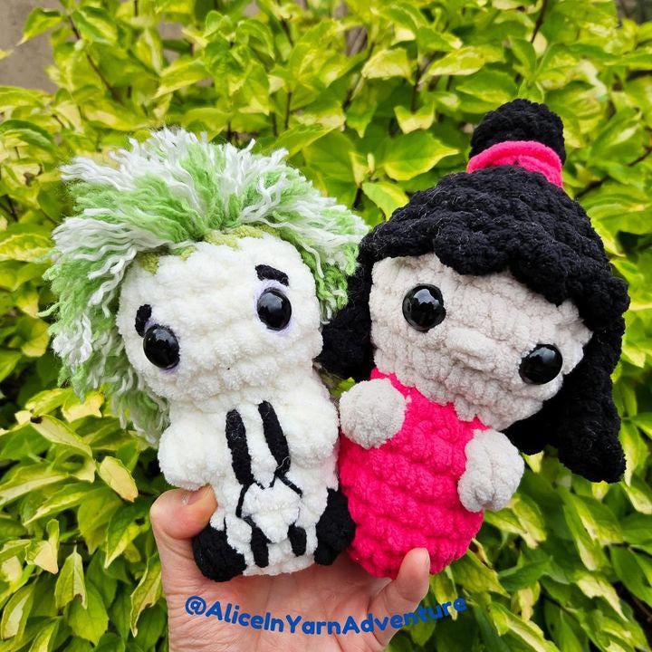 Itty Bitty Beetle Kid/ Bride crochet pattern