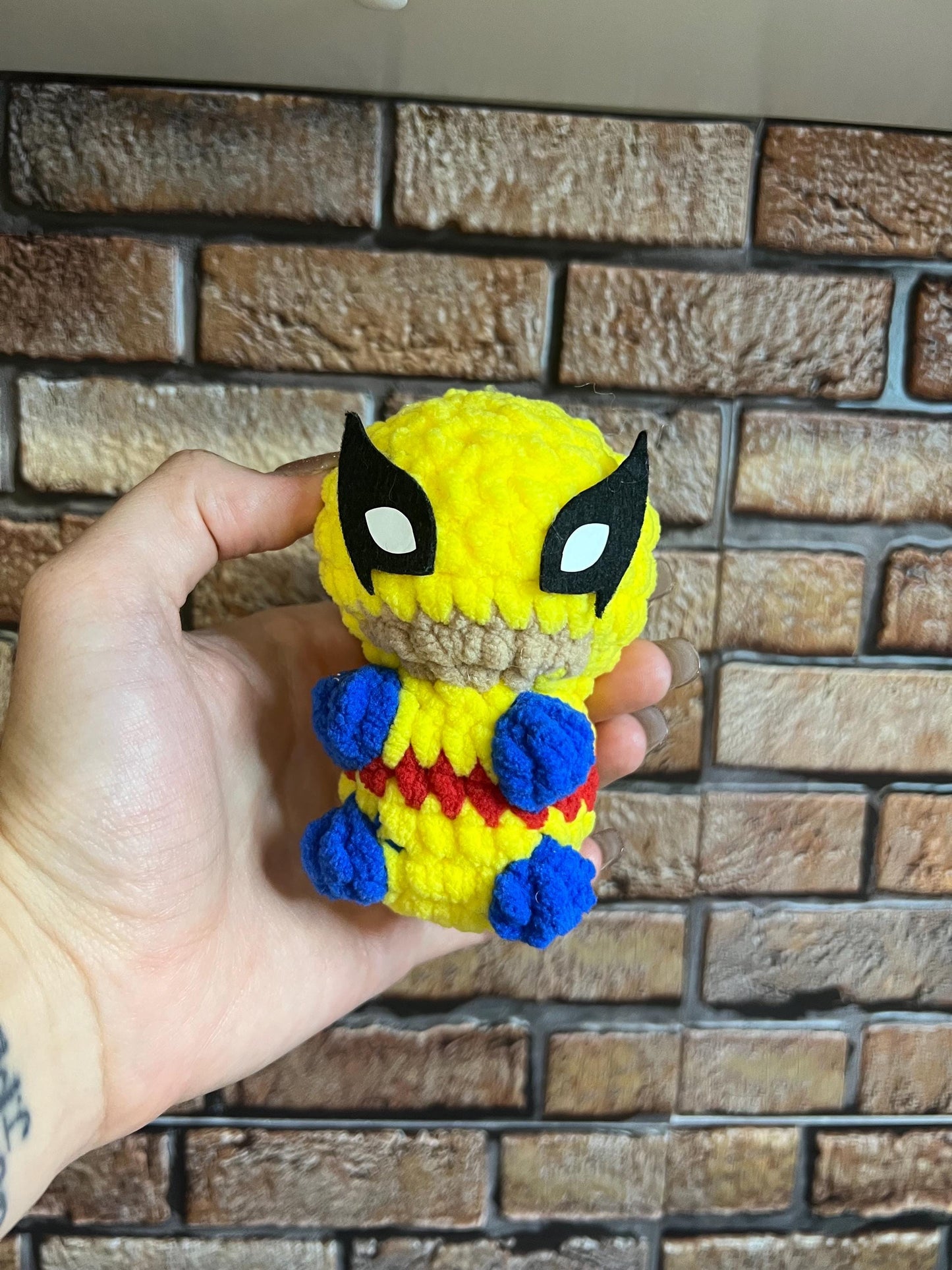 dead pool and wolverine felt eyes for itty bitty pattern
