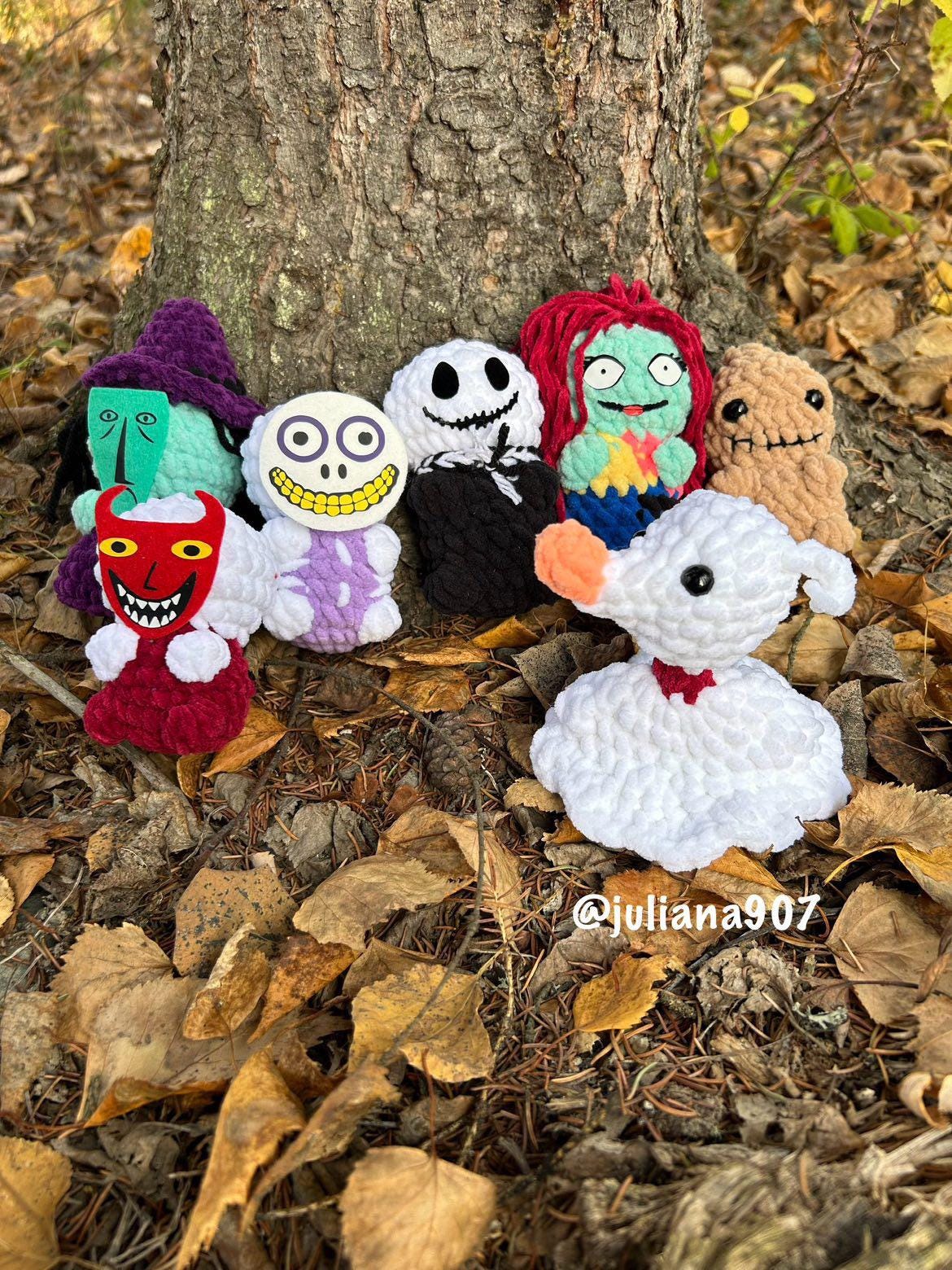 Itty Bitty Halloween Double Set Crochet Pattern