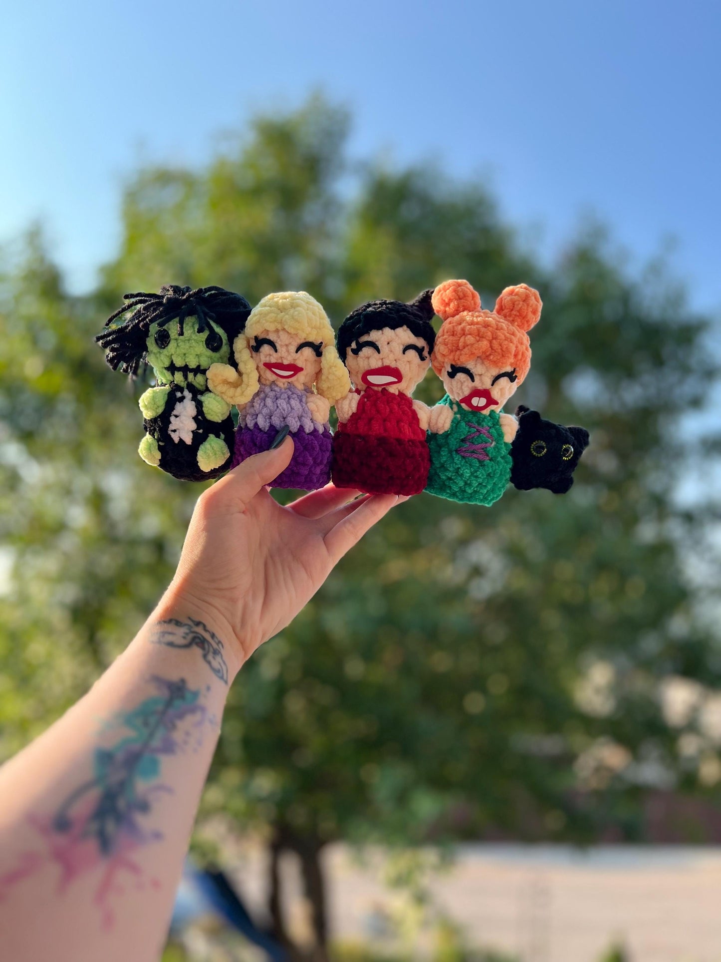 Itty Bitty Sister Witches Crew Crochet Pattern Set