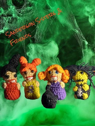 Itty Bitty Sister Witches Crew Crochet Pattern Set