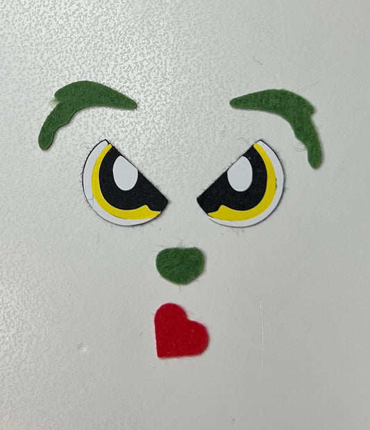 Itty Bitty Mr.Green felt eyes and pieces