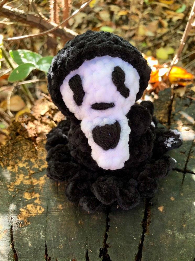 Itty Bitty Baby Scary Face Guy Crochet Pattern