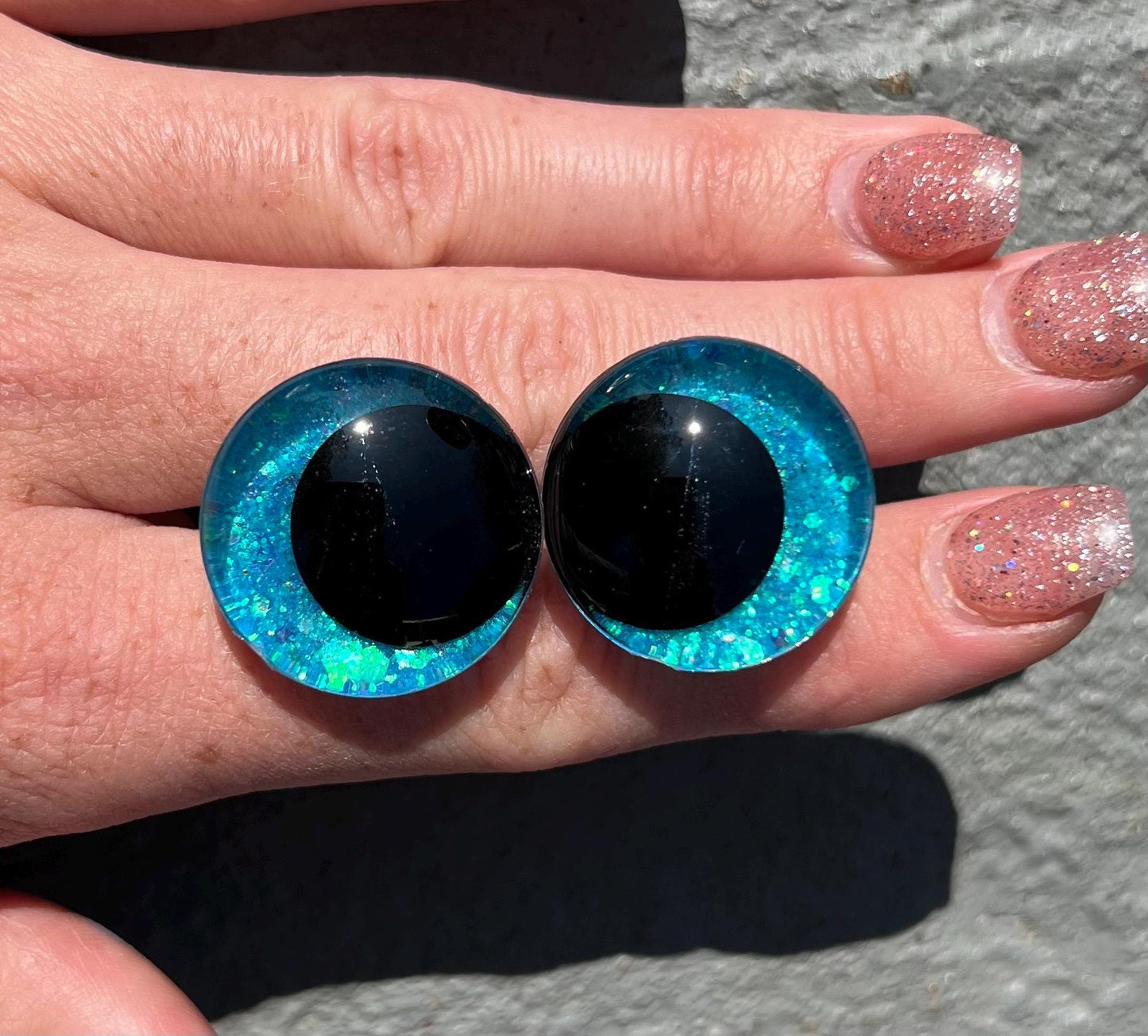 25mm hand painted safety eyes