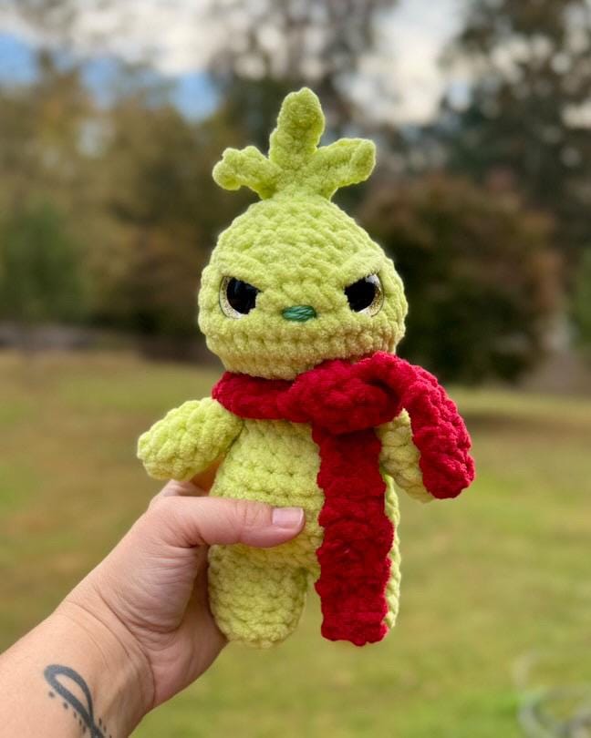 Mr.Grouch No-Sew crochet pattern