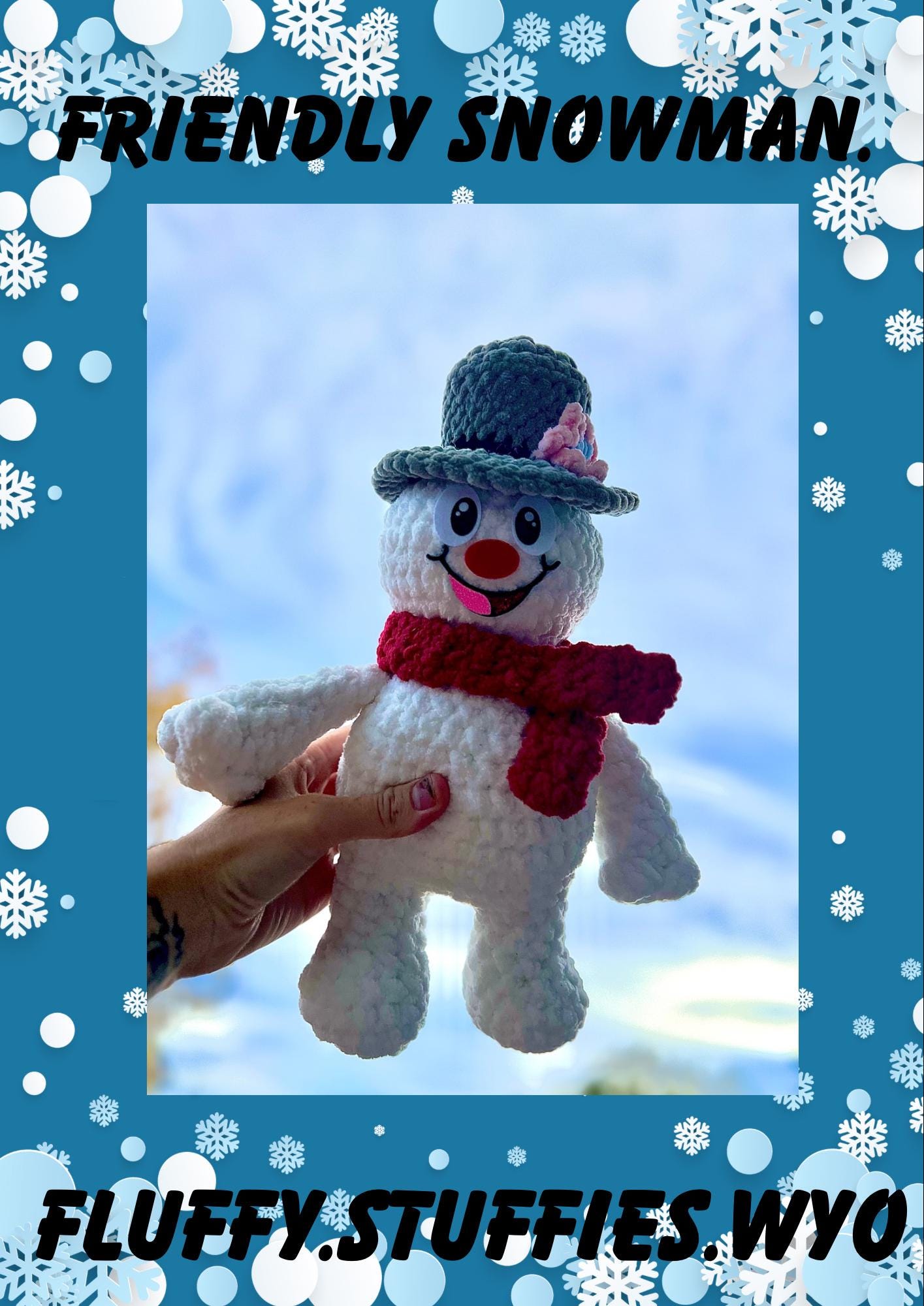 Friendly Snowman Crochet Pattern