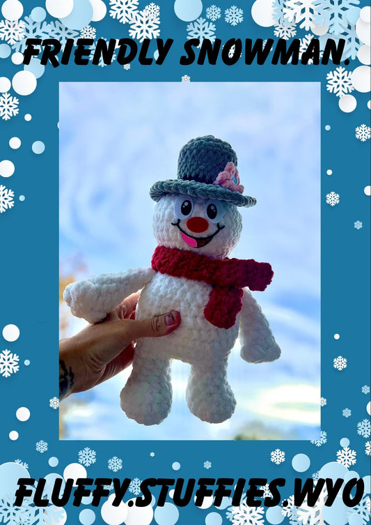 Friendly Snowman Crochet Pattern