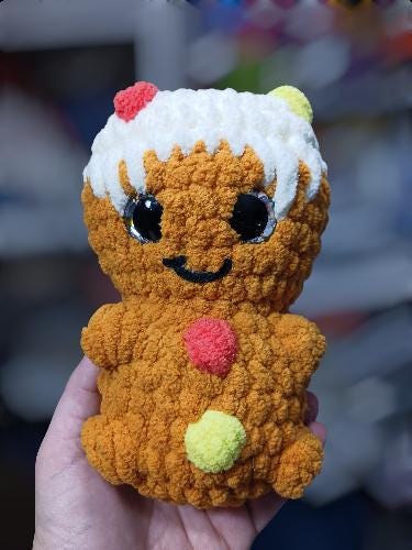 Crochet Gingerbread man crochet pattern no-sew