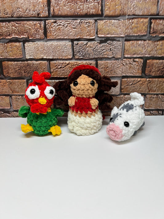 Itty Bitty Ocean Girl and Friends Crochet Pattern