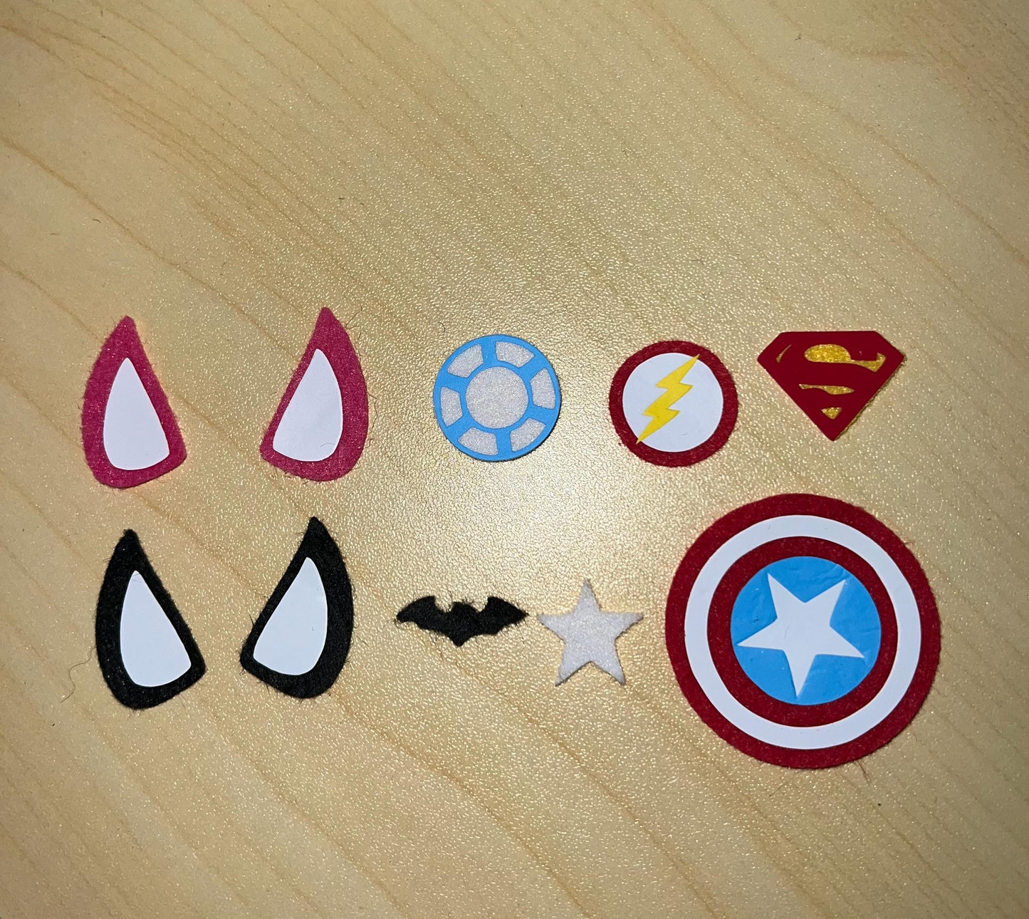 Itty Bitty Super Hero Felt Eyes