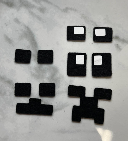 Itty Bitty Creeper Crew Felt Eyes