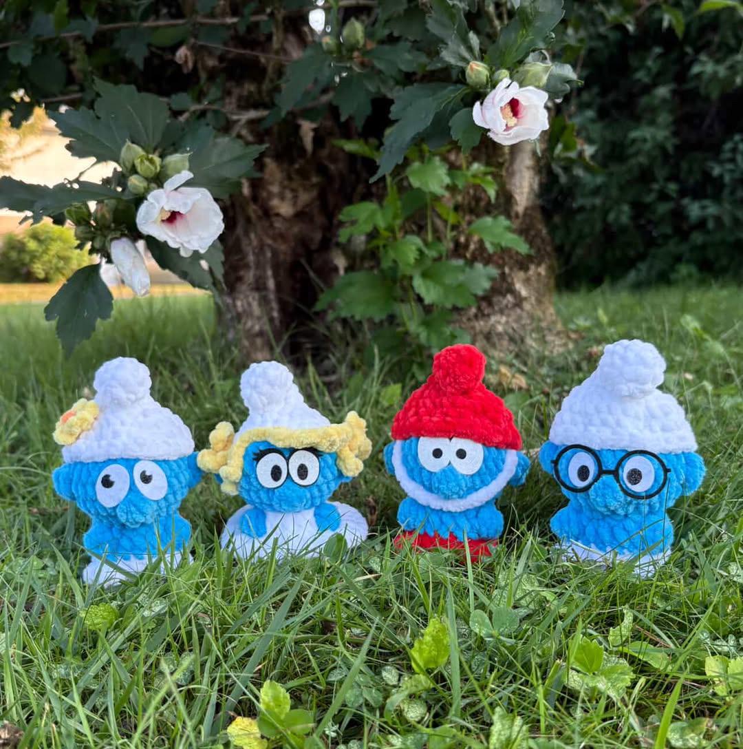 Itty Bitty Blue Guys Crochet Pattern