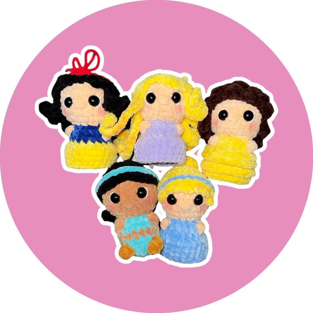Itty Bitty Princess Group 1 crochet pattern
