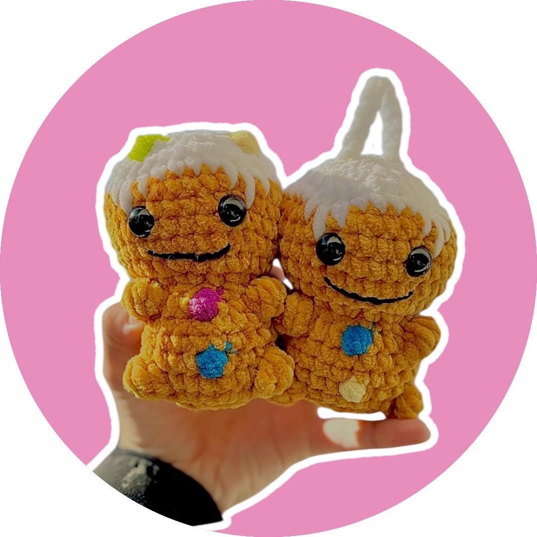 Crochet Gingerbread man crochet pattern no-sew