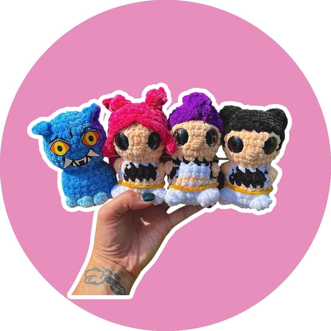 KPop stars and Derpy Tiger Crochet Pattern