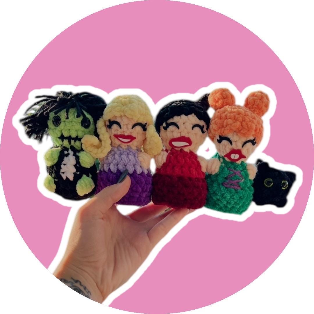 Itty Bitty Sister Witches Crew Crochet Pattern Set