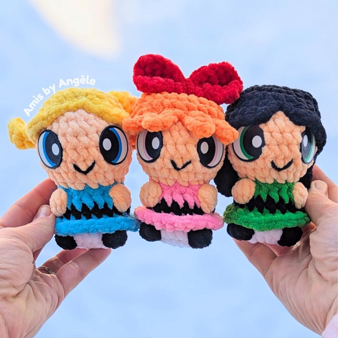 Itty Bitty Puff Girls crochet pattern